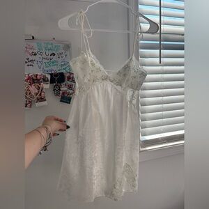 For Love And Lemons White Baby’s breath floral dress